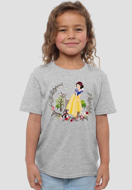 Actual product image Snow White Childrens/Kids And Her Forest Friends T-Shirt (116)