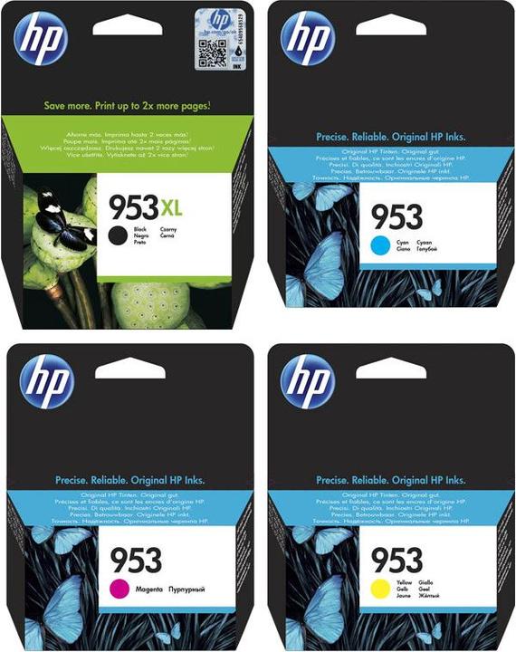 Produktbild HP Original 953XL + 953 Drucker Patronen OfficeJet Pro 8210 8218 8710 4er Set