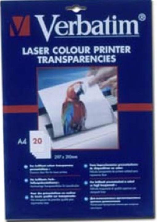 Verbatim Transparentfolien für Farblaserdrucker (20 x, A4)