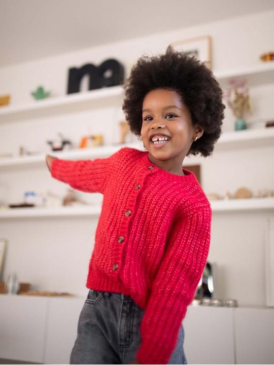 Produktbild Vertbaudet Flauschige Mädchen Strickjacke Oeko-Tex (92)