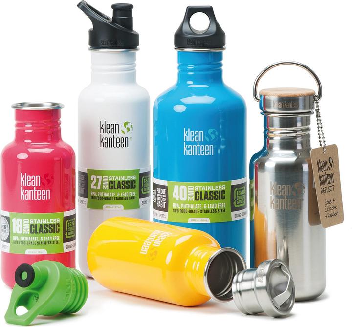Immagine prodotto Klean Kanteen Bottiglia Classic Drinking Bottiglia con Loop Cap 532ml (0.53 l)