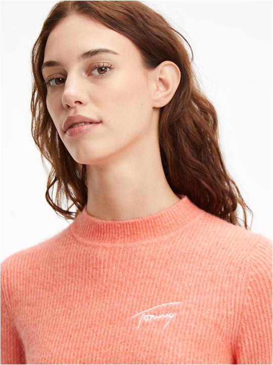 Actual product image Tommy Hilfiger Tjw Signature Rib turtleneck jumper for women (S)