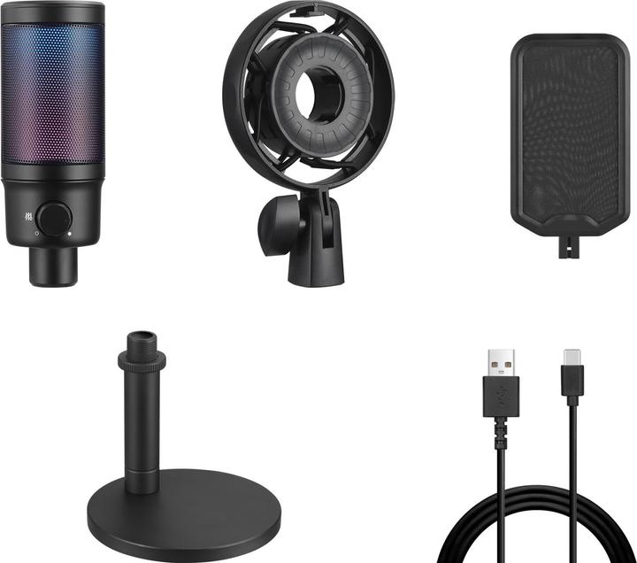 Actual product image Sandberg Streamer USB Microphone RGB