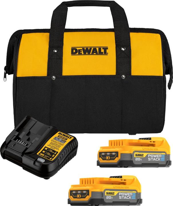 Actual product image DeWalt Powerstack Battery Set (18 V)