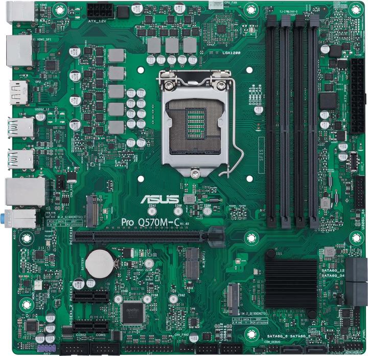 Actual product image ASUS Pro Q570M-C/CSM (LGA 1200, Intel Q570, mATX)