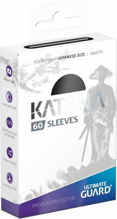 Ultimate Guard Carta manica Katana manica giapponese taglia nera 60