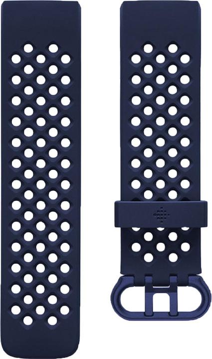 Fitbit Bracciale sportivo in silicone per Charge 4, blu navy (Silicone)