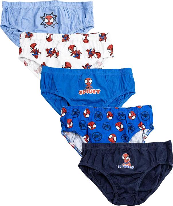Actual product image Disney Boy's Underwear Set 5 Pieces Spidey (128)