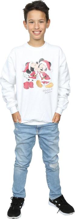Actual product image Disney Boys Mickey And Minnie Christmas Kiss Sweatshirt (152, 158)