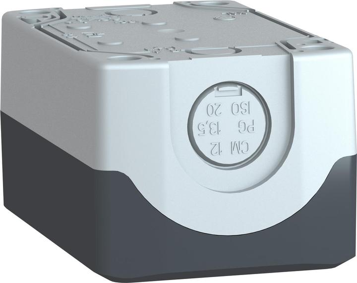 Image du produit Schneider Electric Boîtier bouton-poussoir 22mm 2 trous gris