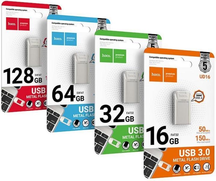 Produktbild Hoco Memory cards pendrive USB A + USB C UD16 32GB USB3.0 (32 GB, USB-A)