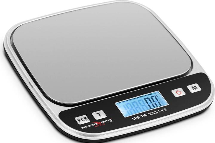Produktbild Steinberg Tischwaage 3 Kg 0 1 G Digitalwaage Zählwaage Küchenwaage Briefwaage
