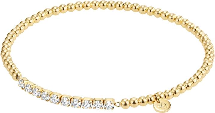 Glanzstücke München Damen Sterling Silber Zirkonia gelbgold 18,5 cm - 26823 (18.50 cm, Sterling Silber)