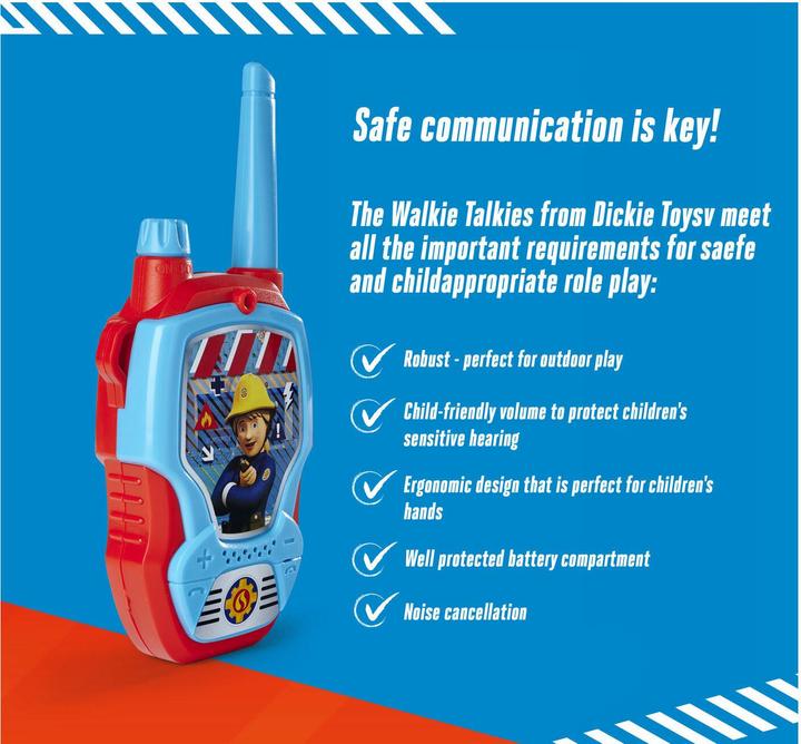 Produktbild Dickie Feuerwehrmann Sam Walkie Talkie (0.10 km)
