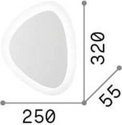 Immagine prodotto Ideal lux GINGLE Lampada da parete a LED 26W Bianco caldo 196206 (1700 lm)