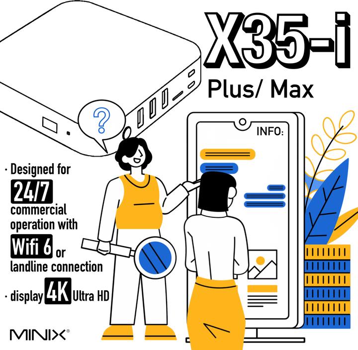 Immagine prodotto Minix X35i Plus (ARM Cortex A55, 2 GB, Mali-G52 2EE MC2)