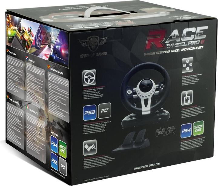 Productafbeelding Spirit Of Gamer Racewiel Pro 2 (Xbox serie X, Xbox One S, Xbox serie S, PS3, PC, PS4, Xbox One X)