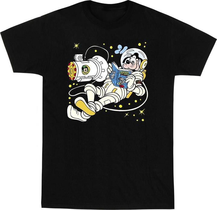 Disney Goofy Reading In Space TShirt Jungen