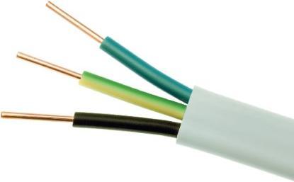 Produktbild No Name Elektrokabel Flachdraht YDYp 450/750V 3x1 5mm2 ELEKTROKABEL 100m (100 m)