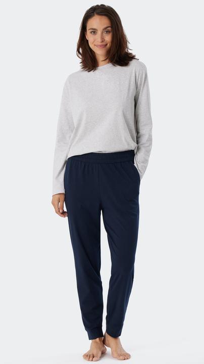 Actual product image Schiesser Mix & Relax Organic Cotton Pyjama Trousers Long (48)