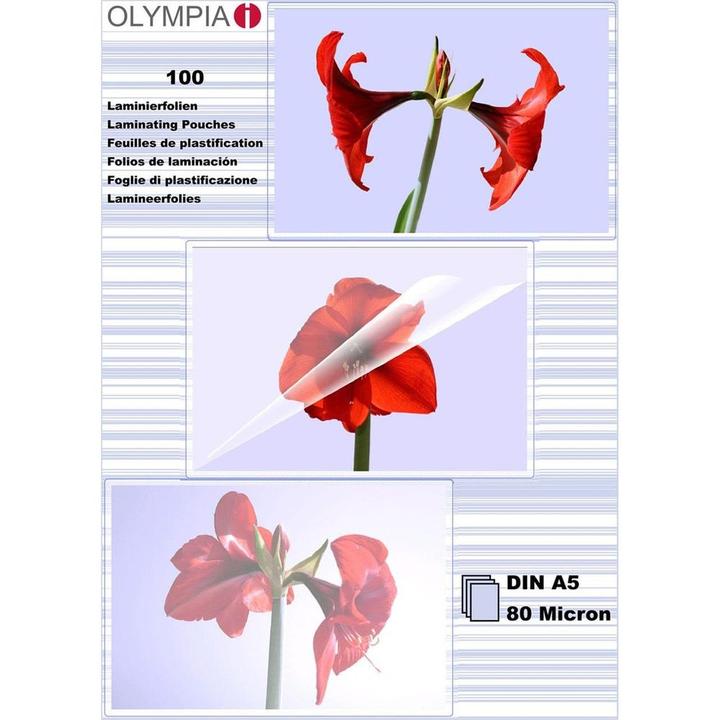 Actual product image Olympia Laminating foils (A5, 100 Piece, 80 µm)