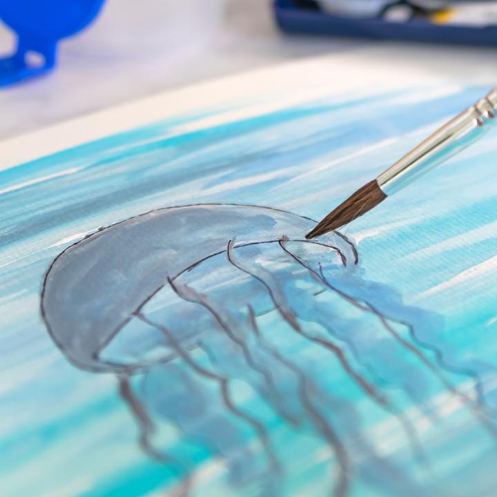 Actual product image Idena School Painting Brushes 10s 10 Sizes FSC100%