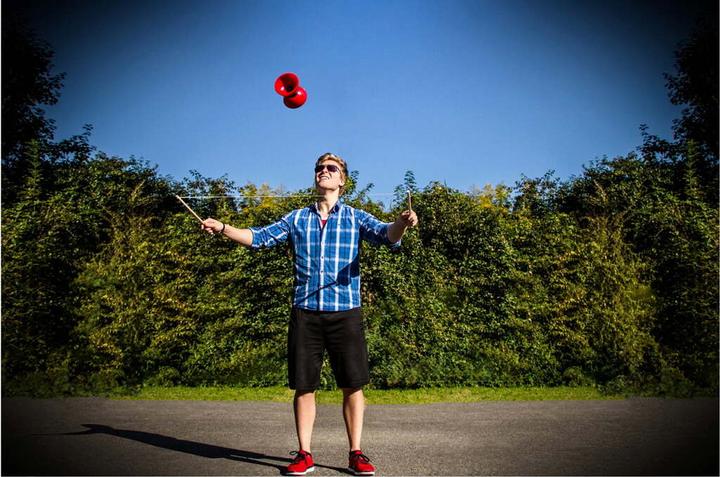 Actual product image Hudora Skill game Diabolo