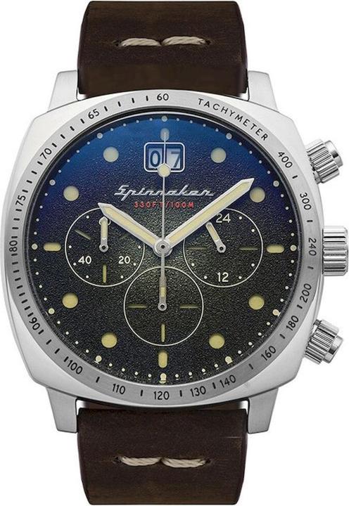 Actual product image Spinnaker SP-5068-02 Hull Chronograph 42mm 10ATM (Chronograph, 42 mm)