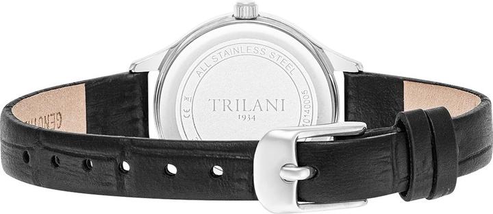 Actual product image Trilani Ladies Quartz Watch Genuine Leather Black - 30494 (Analogue wristwatch, 26 mm)