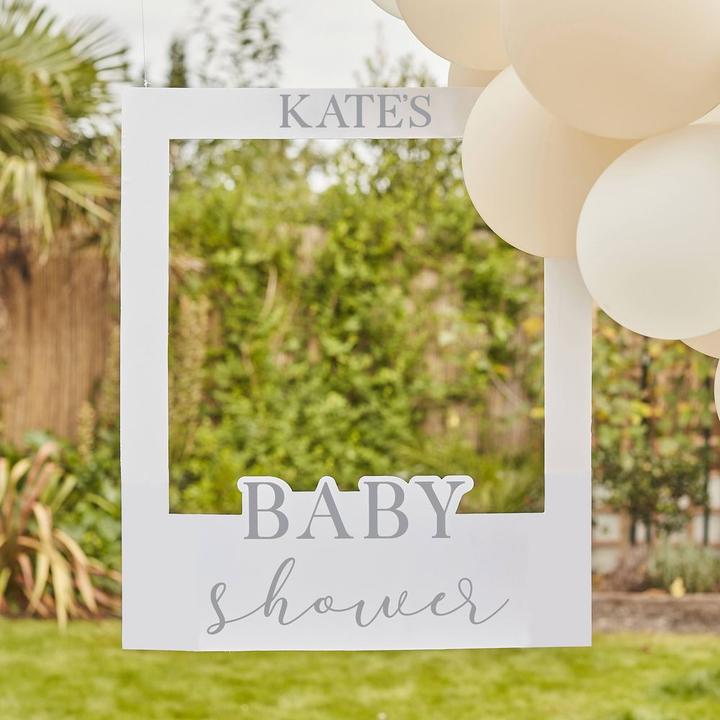Actual product image Ginger Ray Baby Shower photo frame to customize