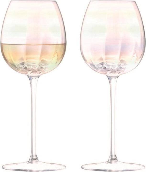 Image du produit LSA Lot de 2 verres à vin Pearl Wei 325ml nacre (32.50 cl, 2 Verres, Verres à vin blanc)