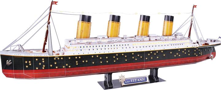 Actual product image Cubicfun Titanic LED (266 pieces)