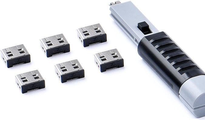 Image du produit Smart Keeper SmartKeeper Basic "USB-A Port" bloqueur 6 pcs + clé noir