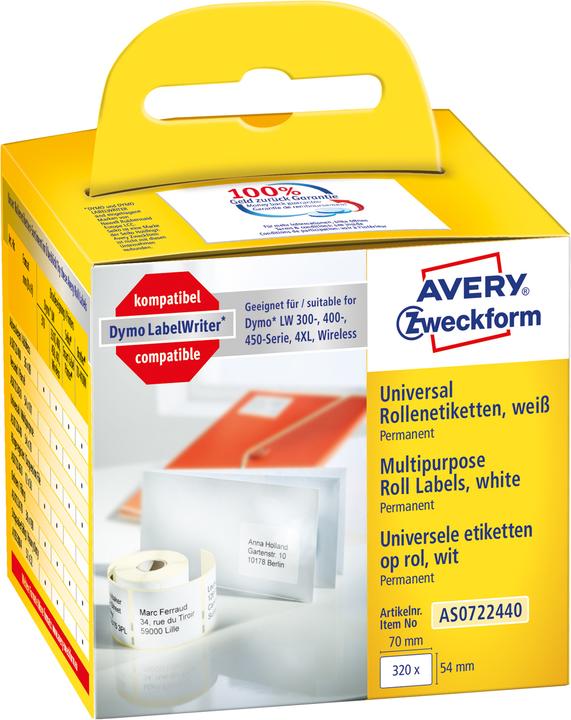 Produktbild Avery Rollenetiketten