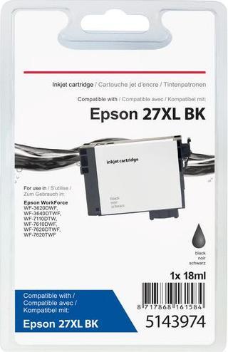 Immagine prodotto Office Depot Cartuccia d'inchiostro S020175 Compatibile Epson 27XL T271140 Nero