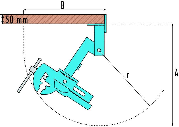 Immagine prodotto Heuer Dispositivo pieghevole KLAPP (120 mm)
