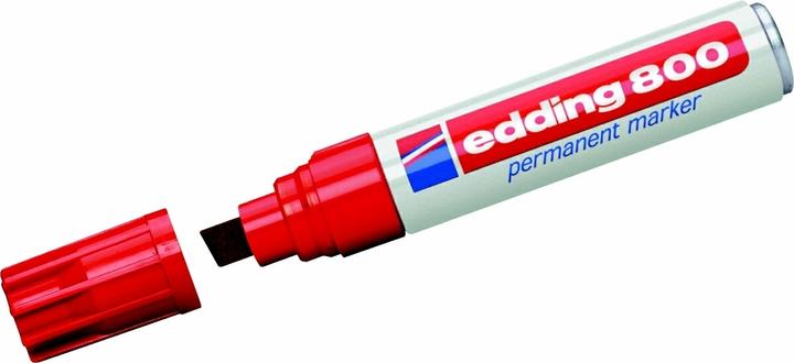 Actual product image Edding Permanent Marker 800 (Red, 12 mm, 1 x)