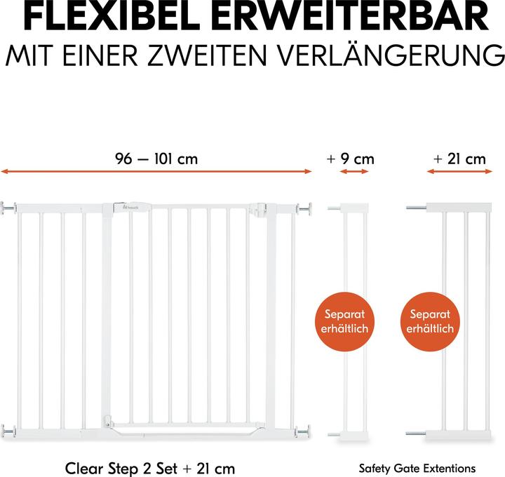 Actual product image Hauck Clear Step Set 2 + 21 cm White (96 cm)