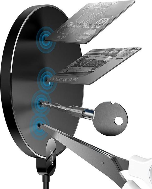 Actual product image Baseus Digital LED Display Wireless Charger 15W (15 W)