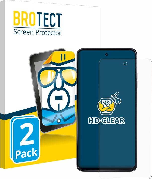 Actual product image BROTECT Screen Protector Clear (2 Piece, Motorola Moto G24 Power)