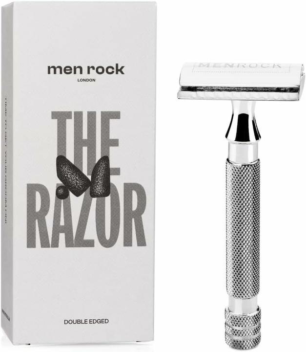 Produktbild Men Rock London - HolicÃ­ strojek + nÃ¡hradnÃ­ Å¾iletky 5 ks (Double Edged Razor)