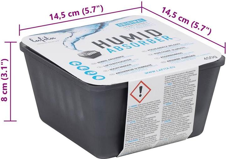 Actual product image VidaXL Room dehumidifier with refill bags 4 pcs. 450 g moisture absorber