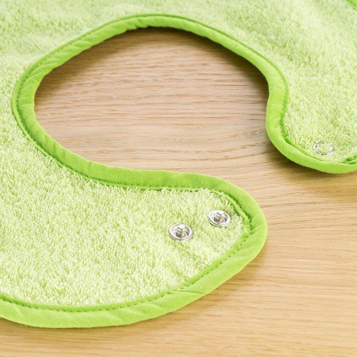 Immagine prodotto Set di 2 bavaglini giganti con bottoni a pressione - ocean lime