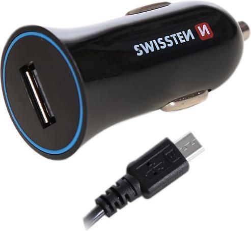 Image du produit Swissten Chargeur USB pour voiture avec alimentation USB 1A + CABLE Micro-USB