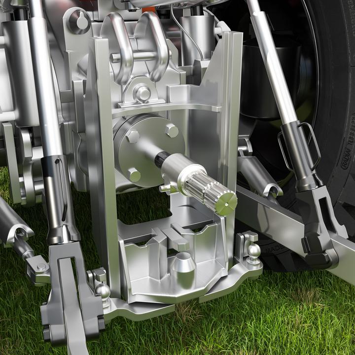 Produktbild Wiltec Zapfwelle 175mm Buchse Keilwellenaufnahme 1 3/8" Z6 für Ausgangswelle 1 3/4" Z20 (Traktorzubehör)