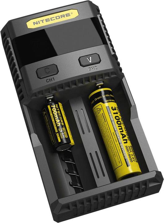 Image du produit Nitecore SC2 Chargeur rapide 3A (1 pcs, 14500, 16340, 18650, AA, AAA, AAAA, Piles rechargeables + chargeur)
