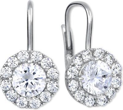 Actual product image Brilio Silver - Silver earrings with crystals 436 001 00498 04