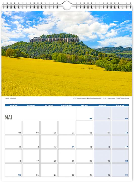 Produktbild Einschreibkalender Dresden und Schsische Schweiz 2026 (30 x 40 cm, Kein Einband, Deutsch)