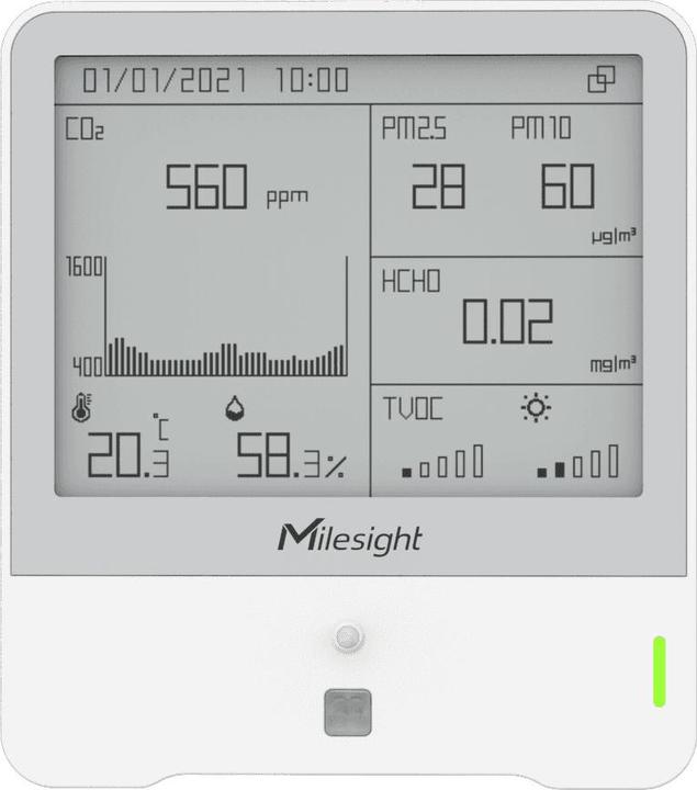 Actual product image Milesight iot lorawan indoor ambience monitoring sensor am319 o3