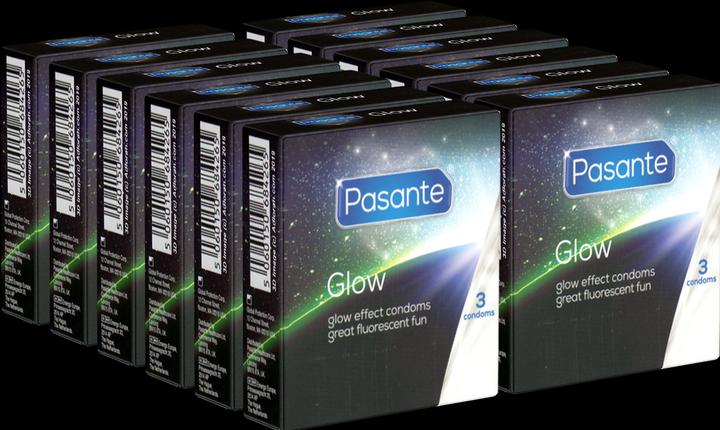Produktbild Pasante Glow 36 Leuchtende Kondome mit Grünem Effekt (36 Stk.)